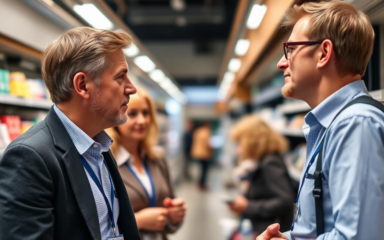 Vastgoedeigenaar met centrummanager